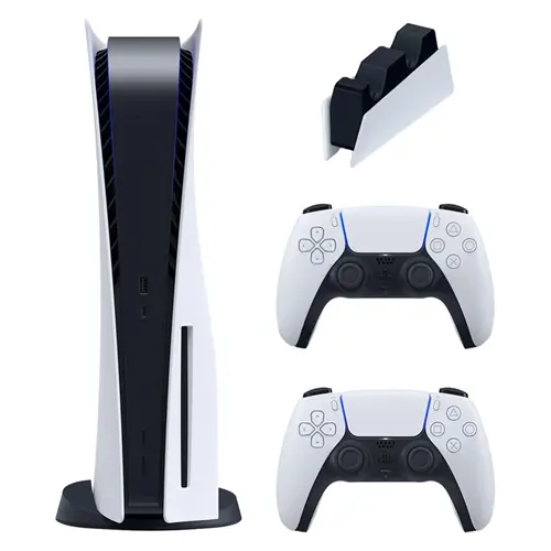کنسول بازی سونی مدل PlayStation 5 ظرفیت 825 گیگابایت ریجن 1200 آسیا به همراه دسته اضافه و پایه شارژر bUkYvz